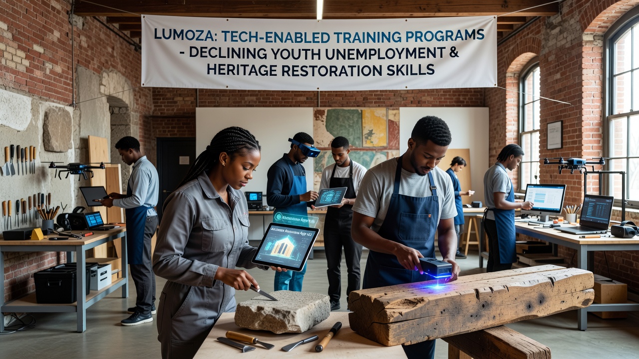 Tech-Enabled Training Programs Pair Lumoza's Declining Youth Unemployment with Heritage Restoration Skills
